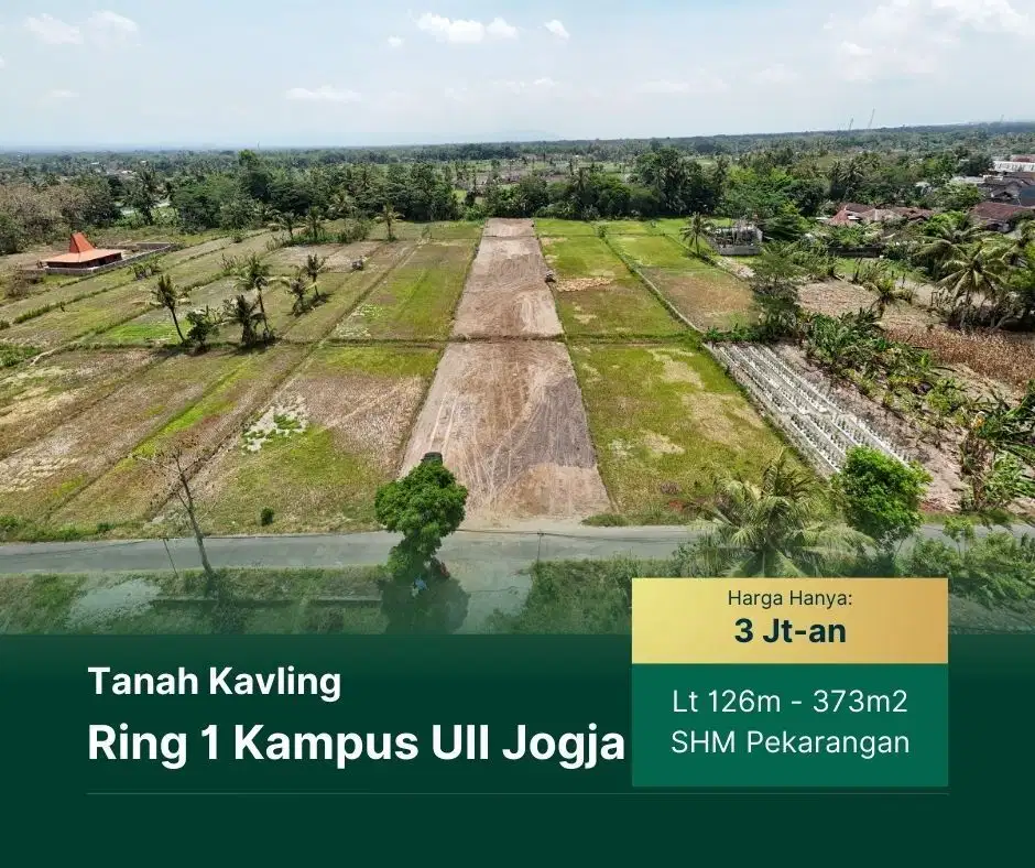 Murah ! 5 Menit ke Kampus UII, Jual Tanah Jogja