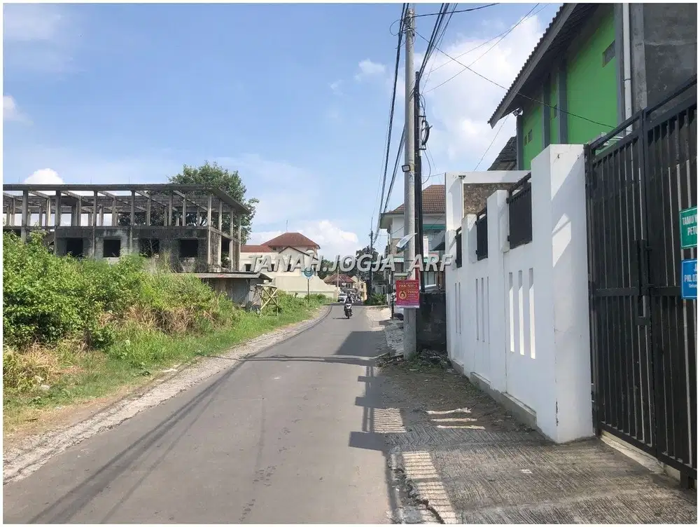 3 Menit Stikes Panti Rapih, Tanah Jogja Area UII Strategis Bangun Kos