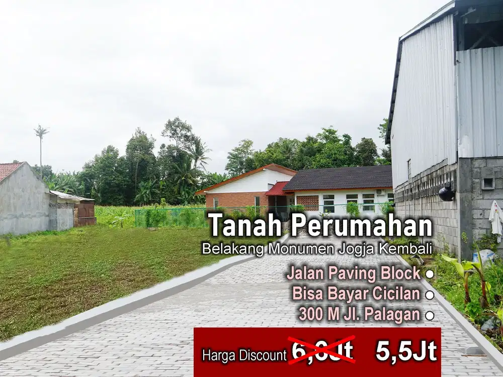 Tanah SHM Dekat kapus UGM Yogyakarta,hanya 5juta/meter