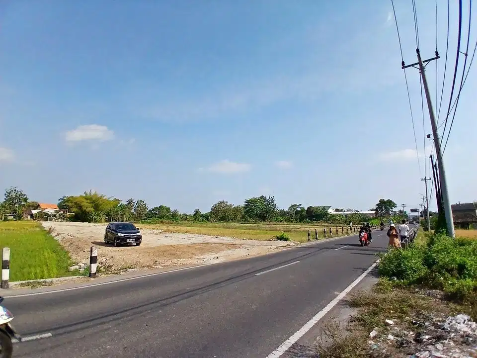 Tanah Tepi Jalan Sidokarto Godean, Cocok Hunian & Usaha, SHM