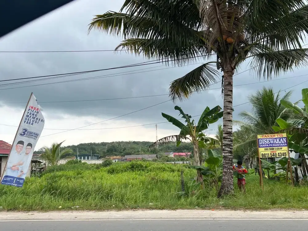 DIJUAL/ DISEWAKAN TANAH PINGGIR JL. MULAWARMAN DEKAT (BAKER HUGHES) LUAS 3600 M2