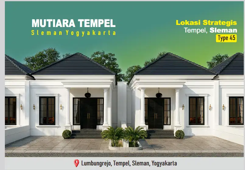 Rumah Murah Jogja dalam cluster di Tempel Sleman