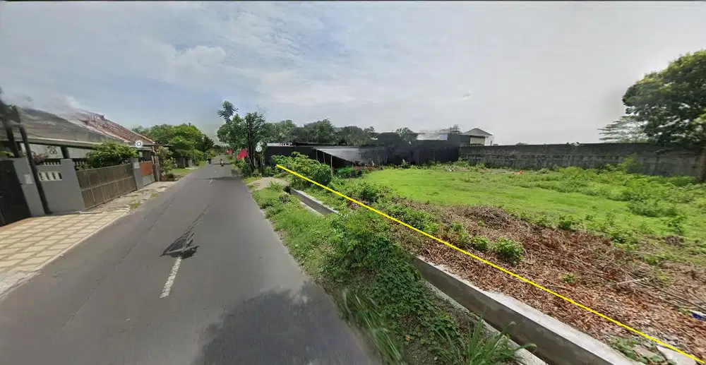 Tanah Purwomartani Tepi Jalan Aspal Dekat Kampus UKRIM