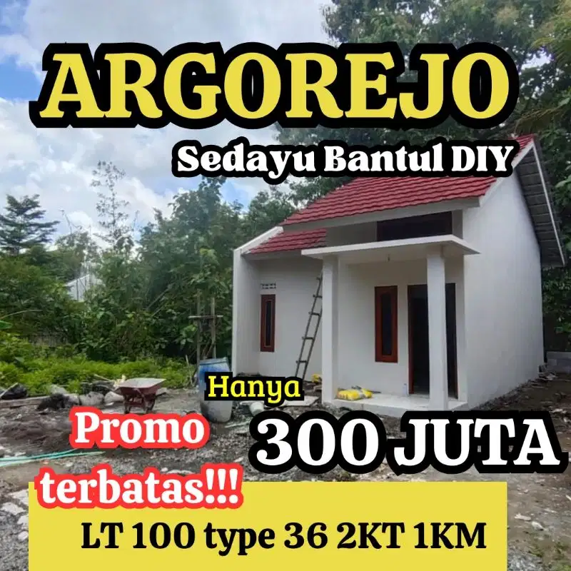 rumah baru poll murah di argorejo sedayu Bantul