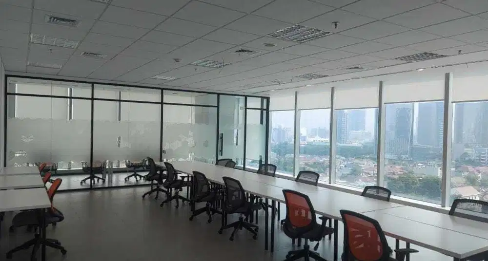 Sewa Kantor 105 m2 Siap Huni di Cyber 2 Tower Kuningan, Hrg All In