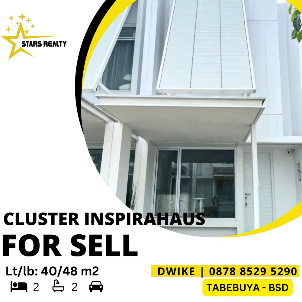 Dijual Cluster Inspirahaus Tabebuya Bsd Furnish Brand New