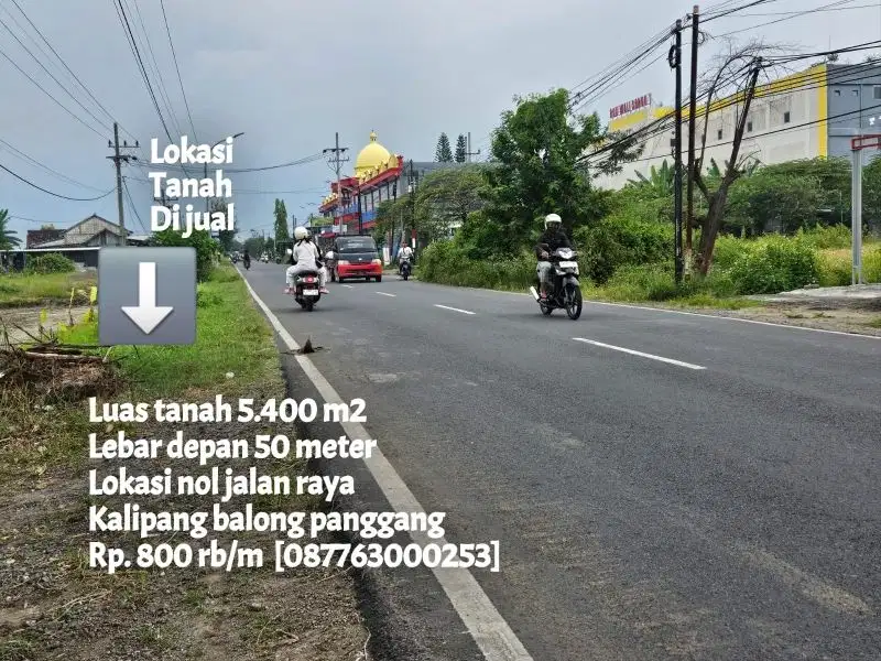 Tanah nol jalan raya kalipang balong panggang