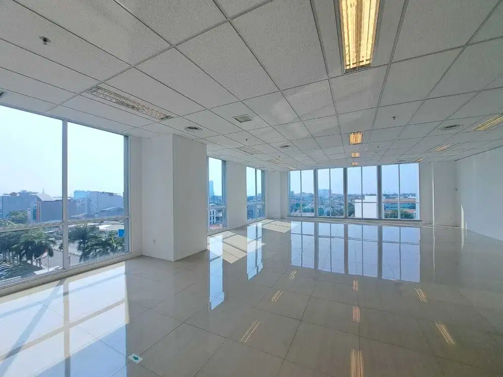 Sewa Kantor 638 m2 di Honey Lady Tower Pluit, Kondisi Unfurnish, Nego