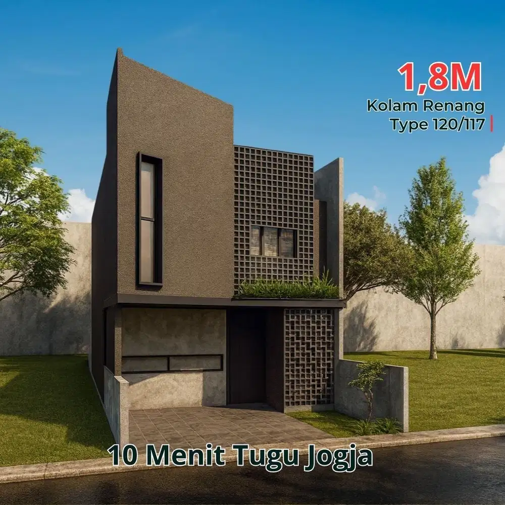 10 Menit Tugu Jogja, Bisa Angsur, Type 117, Harga 1,7M