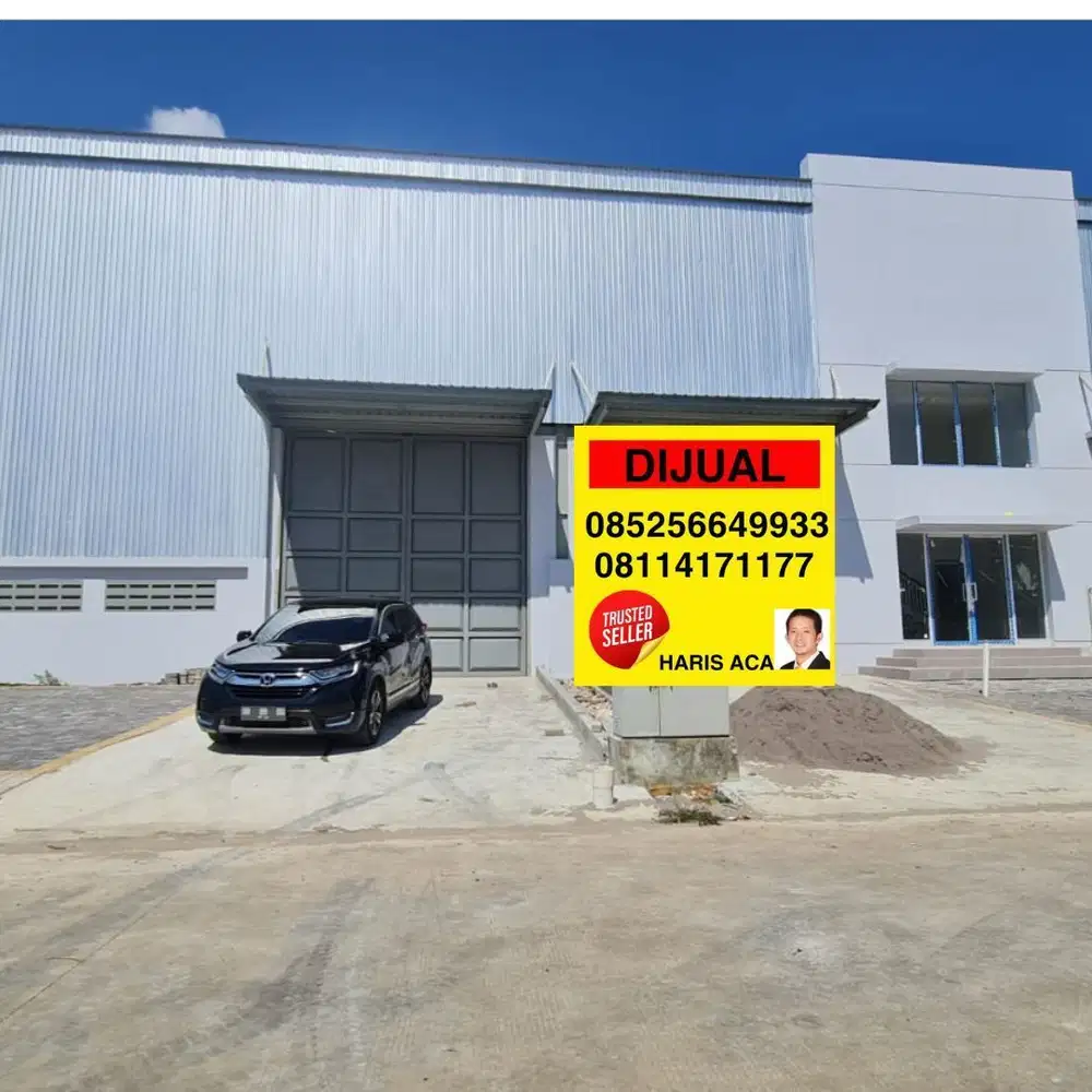 Gudang dengan Kantor siap pakai lokasi strategis usaha dan Investasi