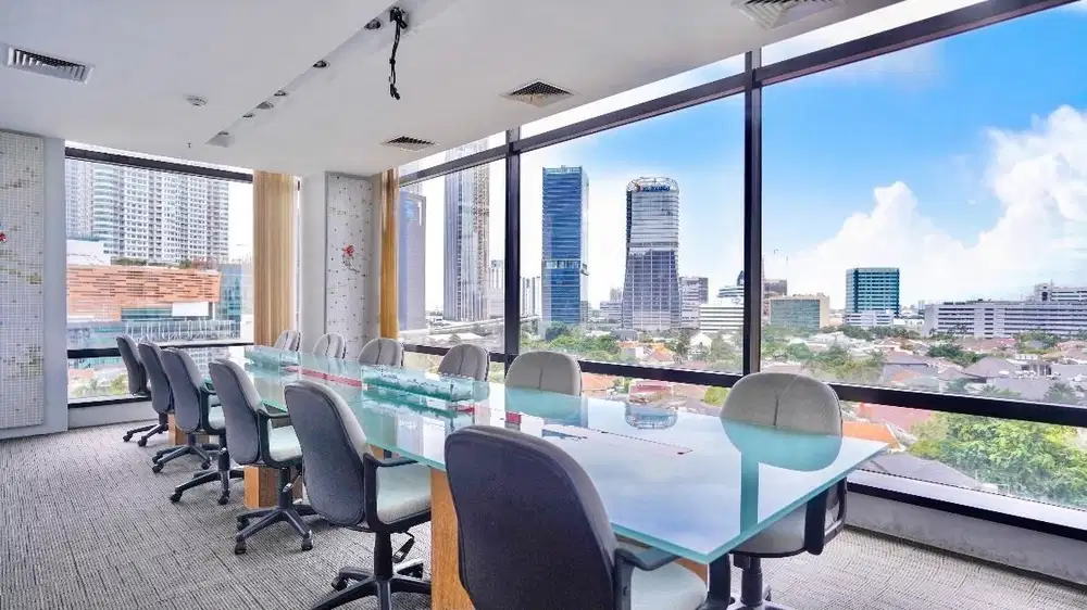 Sewa Kantor 277 m2 Semi Furnish di Plaza Mutiara Mega Kuningan, Nego