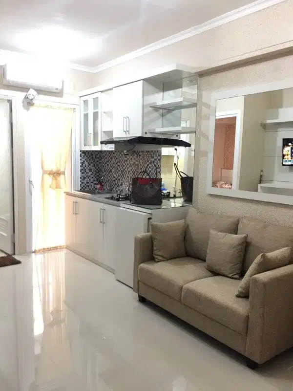 apartemen green pramuka tower fagio 2 kamar full furnish