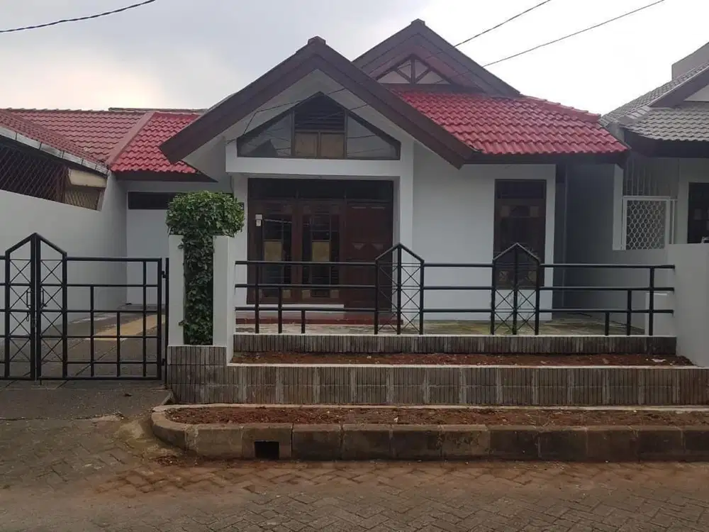 TURUN HARGARumah 1 lantai dengan kav luas 160 m2 di Villa Pamulang Mas