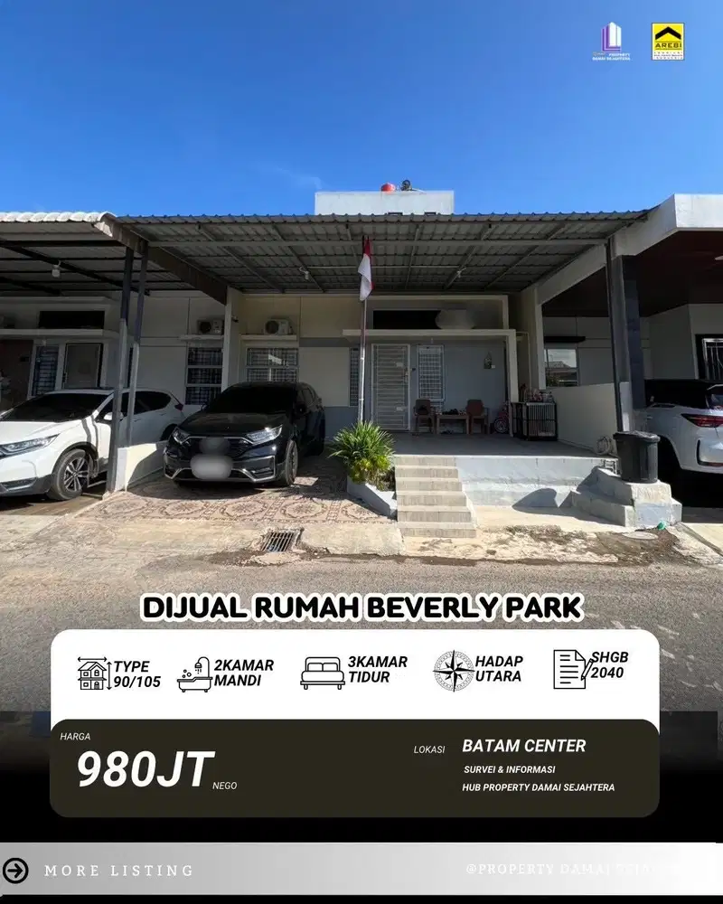 dijual cepat rumah beverly park siap huni