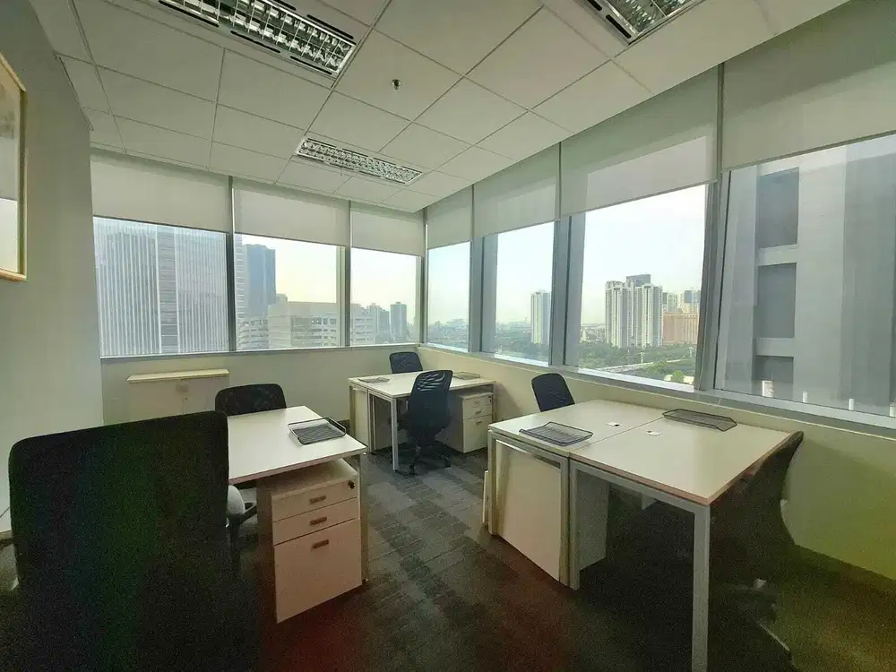 Sewa Kantor 1126 m2 Furnish (Ex Cowoking Space) di Menara Palma
