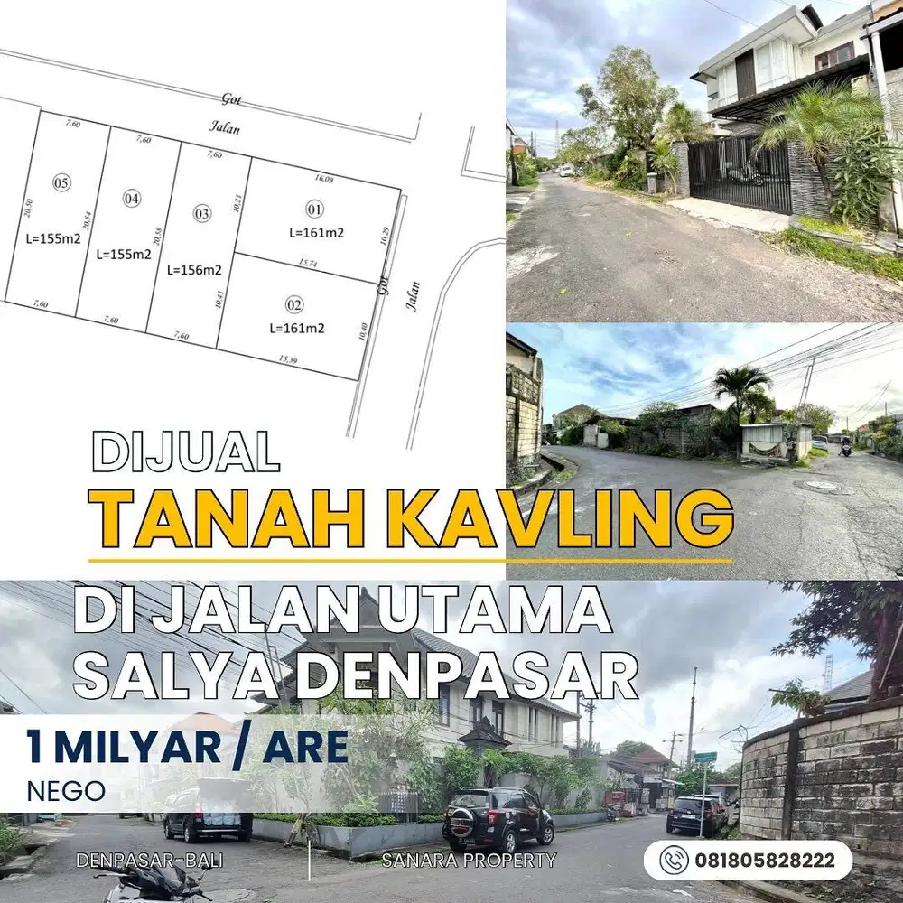 Dijual Tanah Di Kavling Di Jalan Utama Salya Kawasan Permukiman Elite