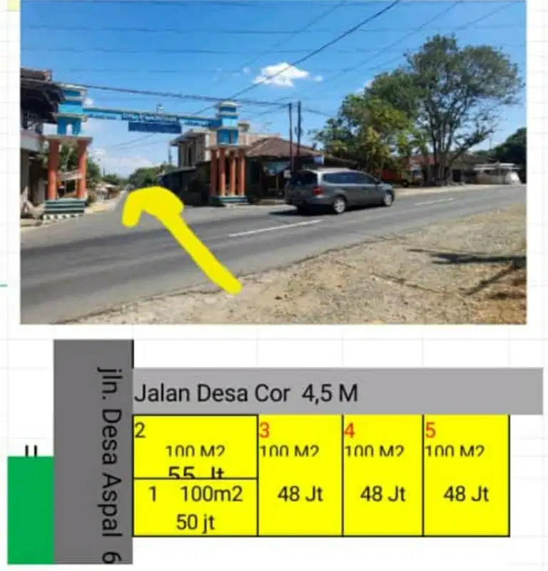 Tanah kavling murah di karang anyar