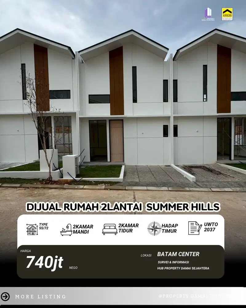 Dijual cepat Rumah SUMMER HILLS - Batam Center