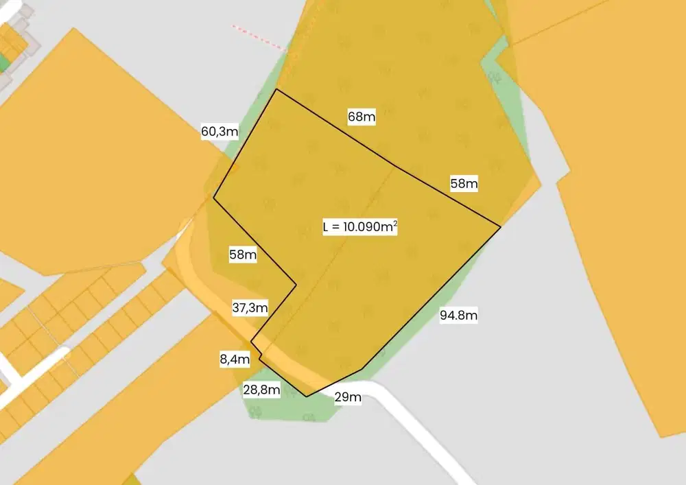 Dijual Tanah 1 Ha ditengah Kota Palembang