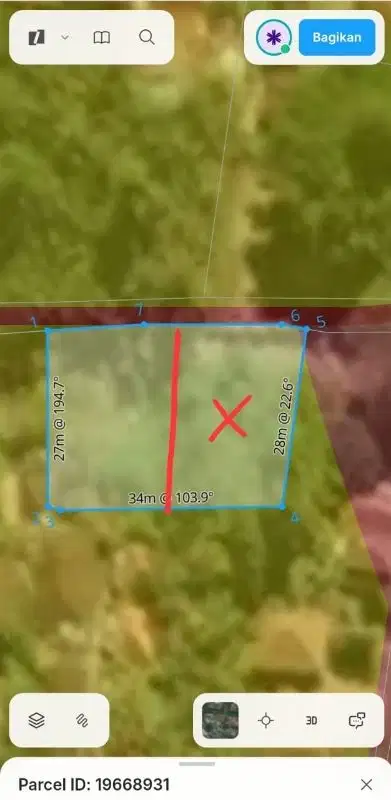 Tanah Strategis di Jln Sayan Ubud Gianyar, Cocok untuk Villa