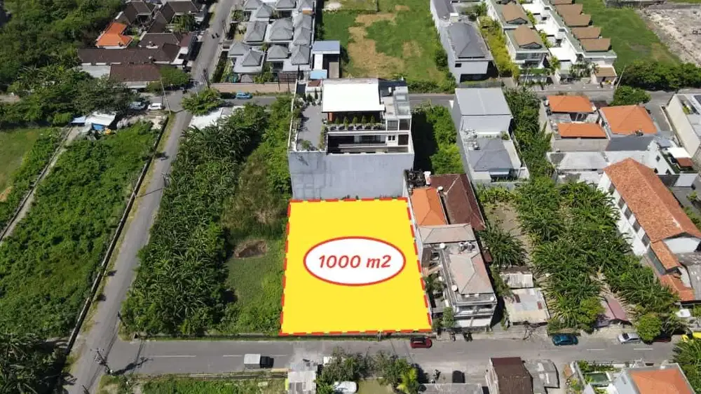 Tanah Jl Dewi Sri 10are (5are + 5are) area strategis investasi