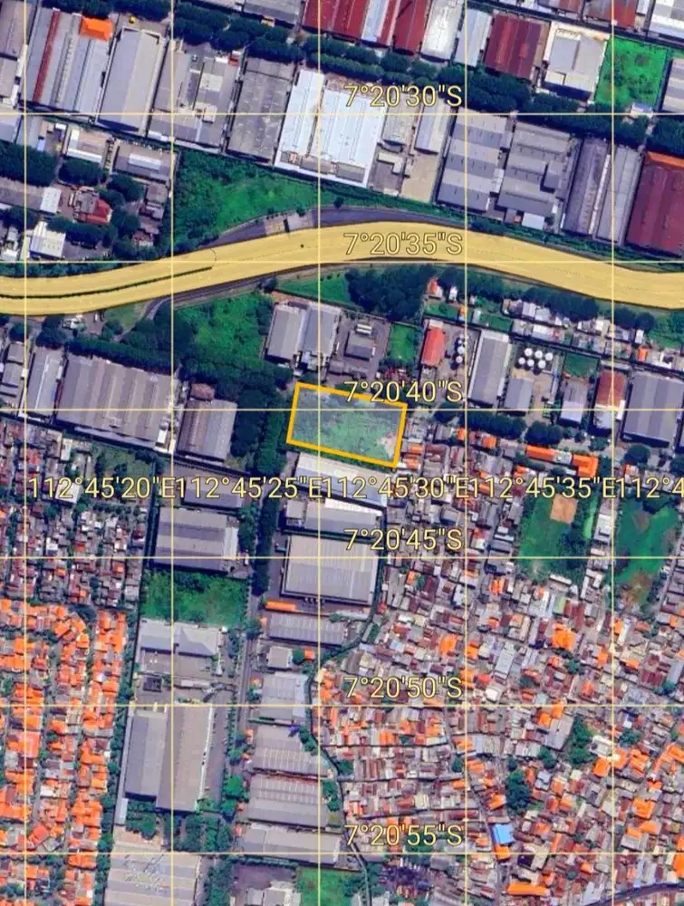 Dijual Tanah Hook Nol Jalan Berbek Industri SIER Rungkut Waru Surabaya