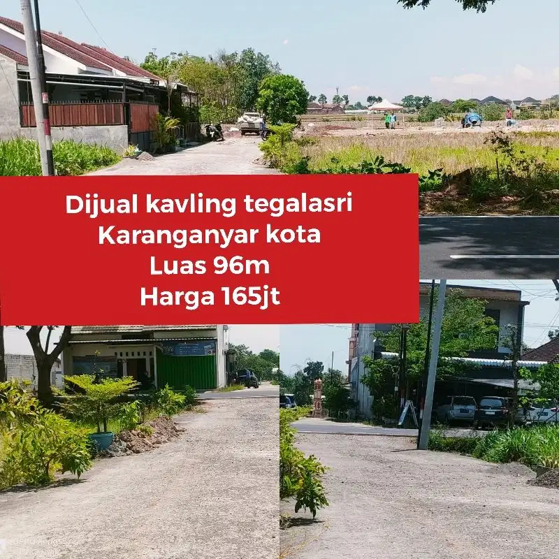 Dijual kavling strategis tegalasri Karanganyar kota