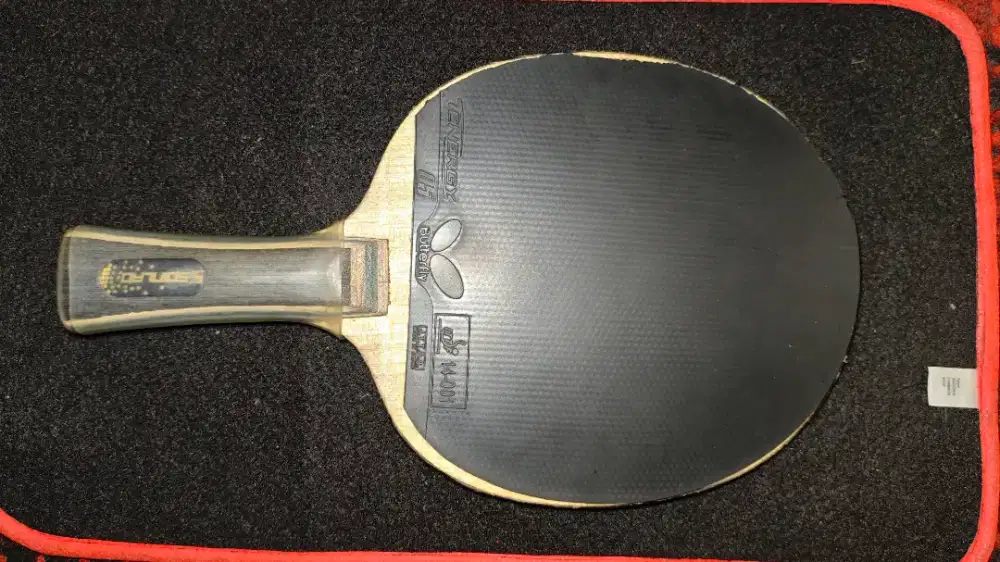 Kayu SPINLAB ALC ONE + karet butterfly tenergy 05 + bintik yinhe VIP