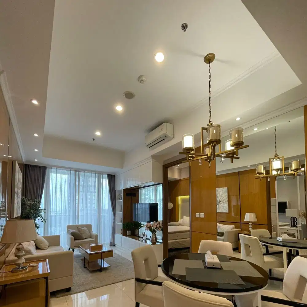 Disewakan Taman Anggrek Residence 2+1BR Interior Mewah