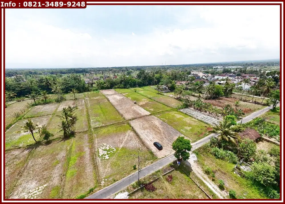 View Sawah Seperti di Bali, Tanah SHM di Jl.Kaliurang Jogja