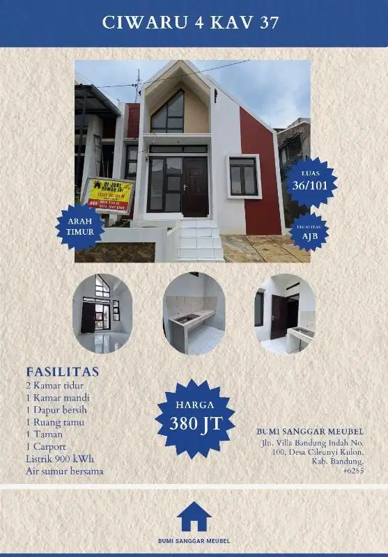 Dijual Rumah siap huni diciwaru ujungberung