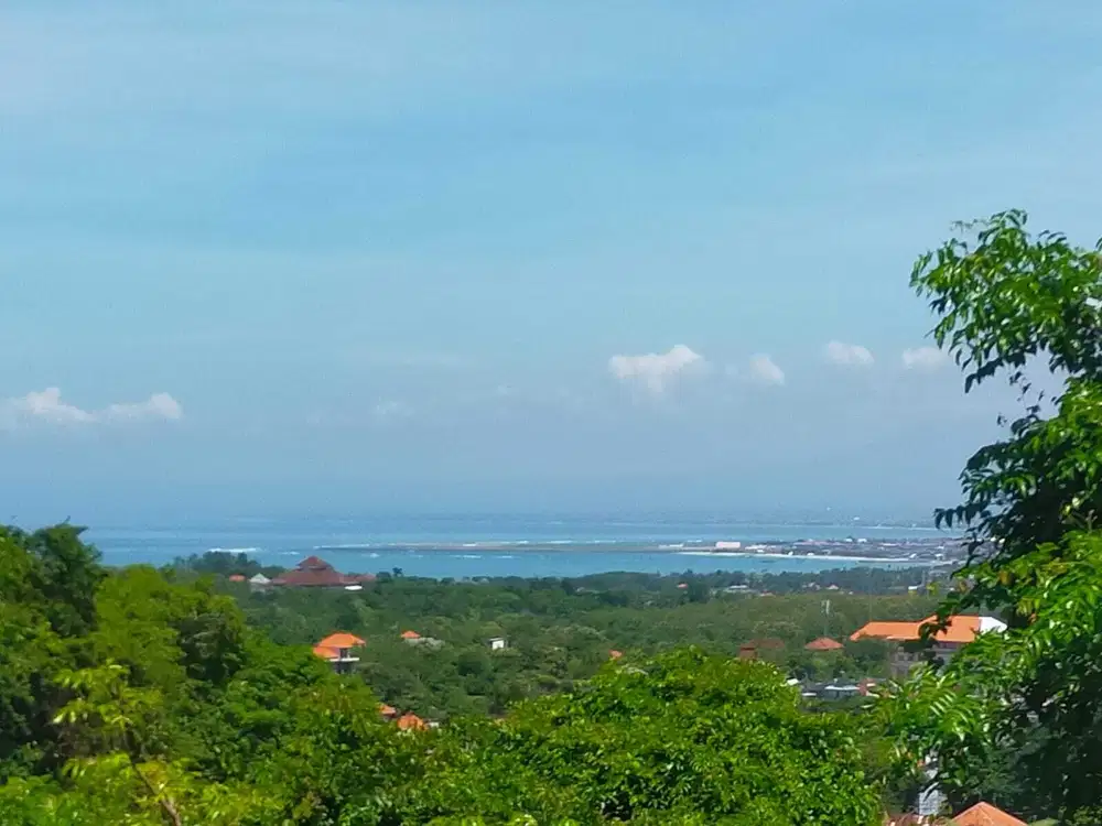 tanah view laut dikawasan villa elite goa gong jimbaran