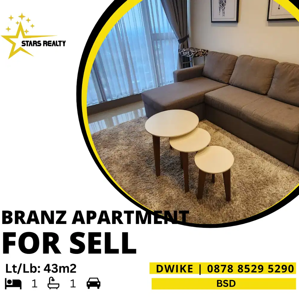 DIJUAL Apartemen the BRANZ BSD fullfurnish, apartemen terMEWAH di BSD