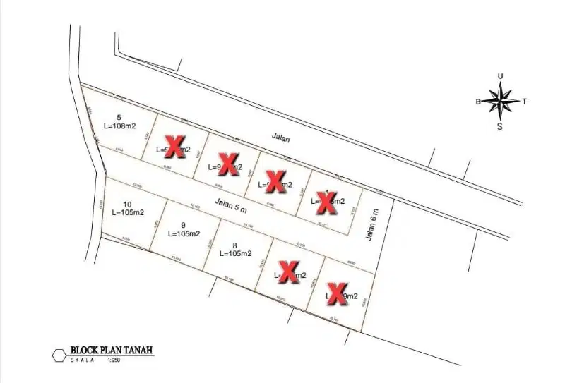 Tanah siap bangun di jalan Pidade