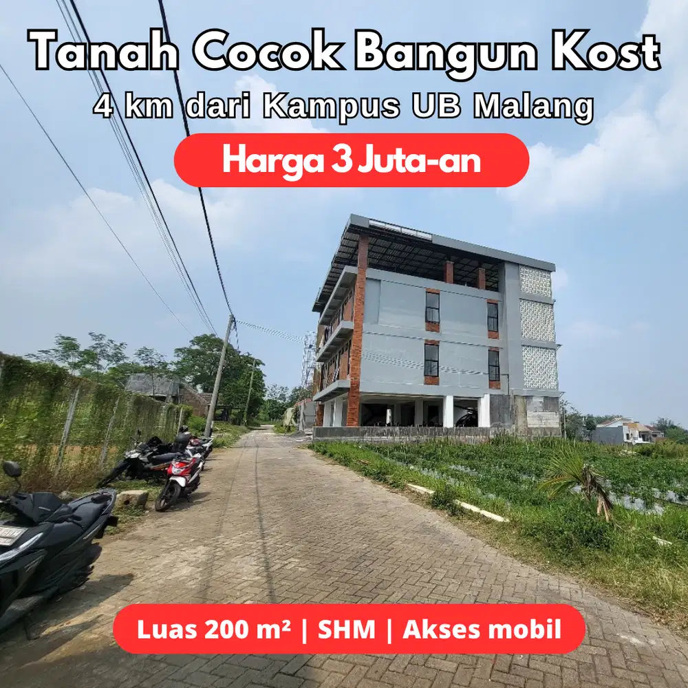 Tanah SHM Murah di Joyoagung Malang Dekat UMM