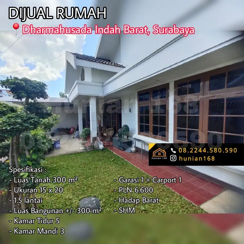 RUMAH Dharmahusada Indah Barat DHI Kertajaya Galaxy Mall Merr Surabaya