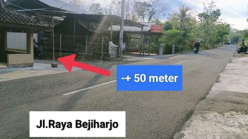 Jual Tanah murah dekat kota Wonosari di Bejiharjo Gunungkidul