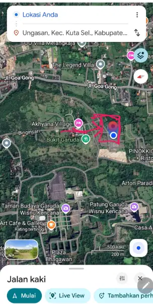 Tanah 73 Are di Ungasan