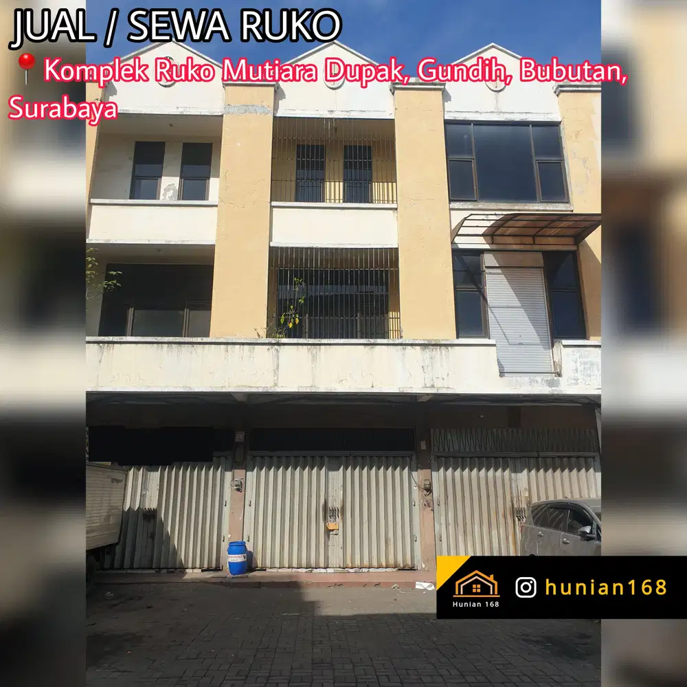 JUAL SEWA Ruko Mutiara Dupak Grosir Pasific Permai Megah Jaya Surabaya