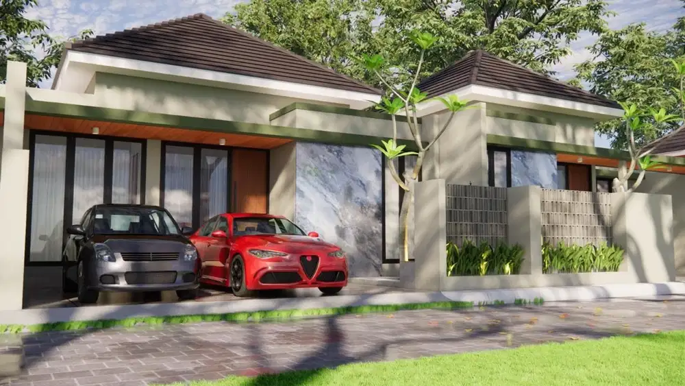 RUMAH MODERN DALAM CLUSTER SUDAH SHM DI BERBAH SLEMAN