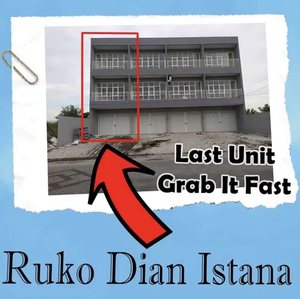 Dijual Ruko 3 Lantai Dian Istana, Surabaya Barat.