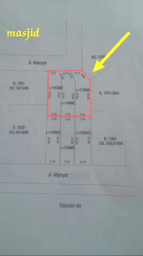 TER MURAH SIAP BANGUN Tanah Kavling MANYAR Surabaya Lokasi Favorit Strategis dekat Masjid