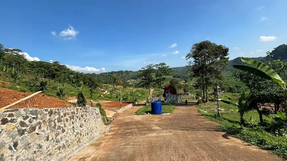 Tanah wisata berkonsep agroeduwisata view pegunungan ,persawahan