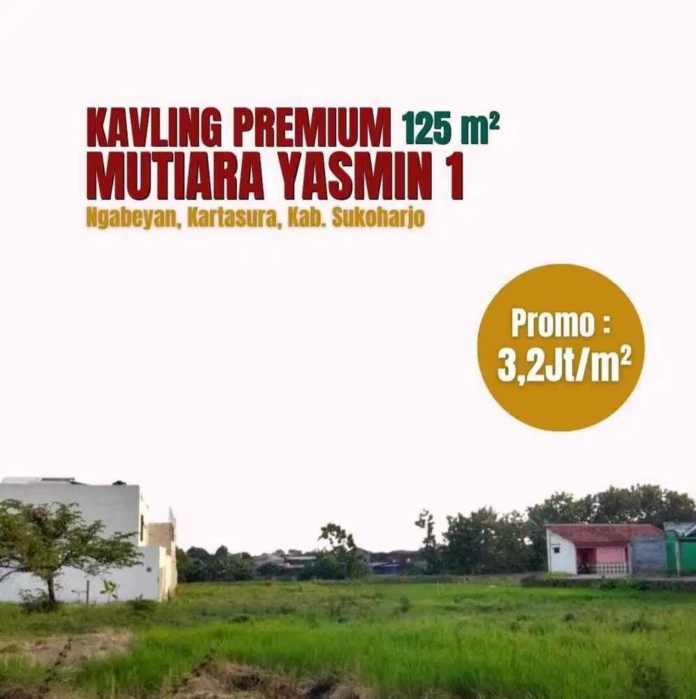 Tanah Solo Barat Murah: Promo 3 Jt-an dekat Exit Toll Banyudono, SHM