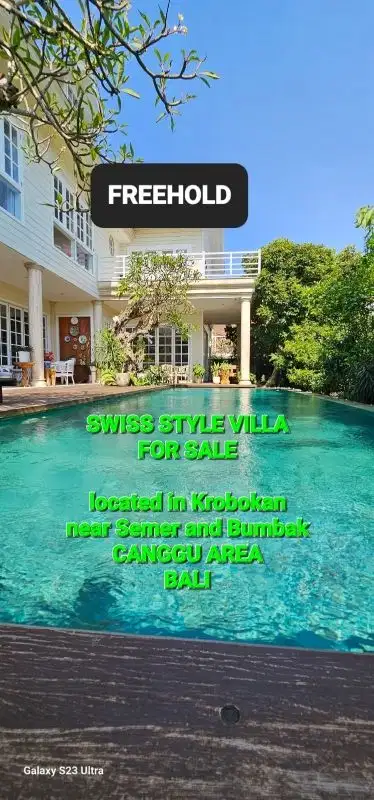for sale luxury villa 3 storey swiss style at kerobokan