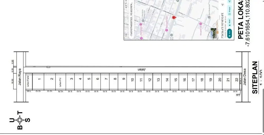 Dijual Tanah Kavling lokasi solo baru luas tanah 150 m2