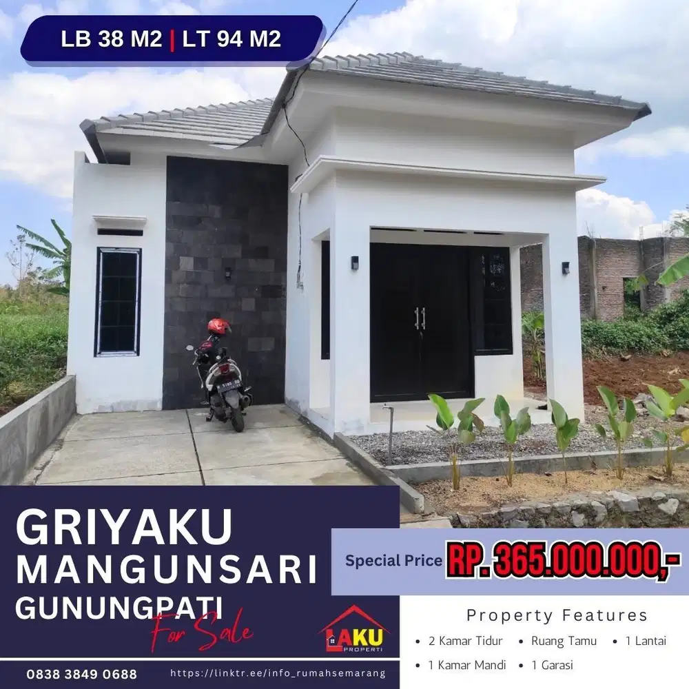 Miliki Segera Griyaku Mangunsari Gunungpati 5 menit Kampus UNNES