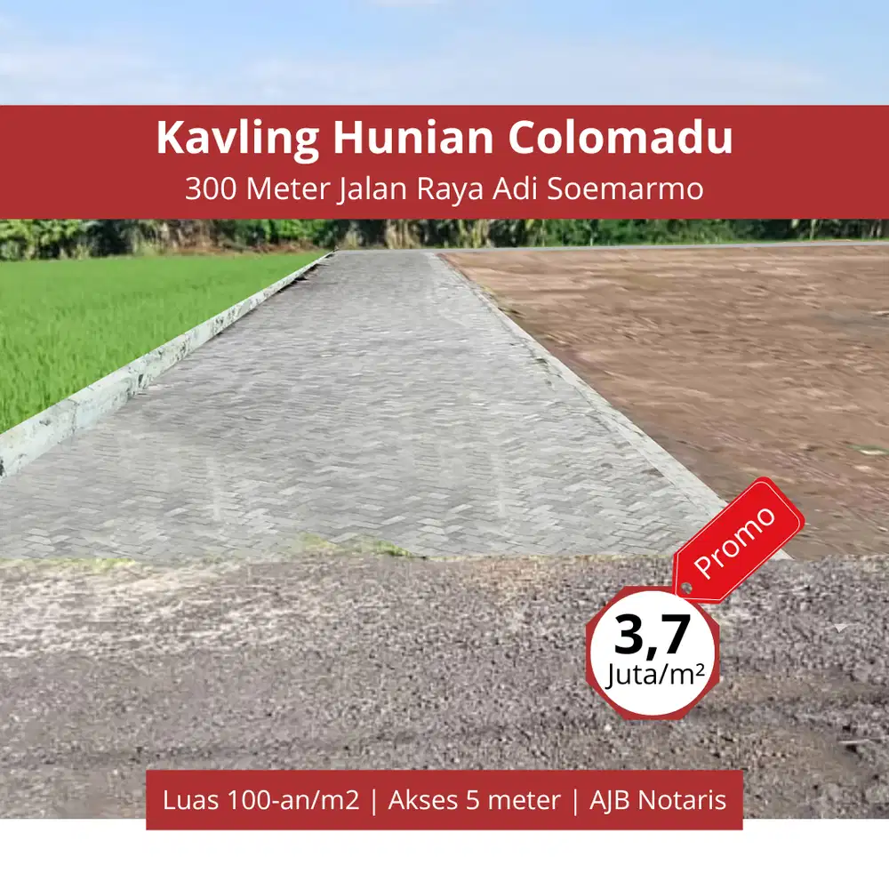 Dekat Kampus UMS Solo: Tanah Spesial Colomadu Siap AJB Notaris