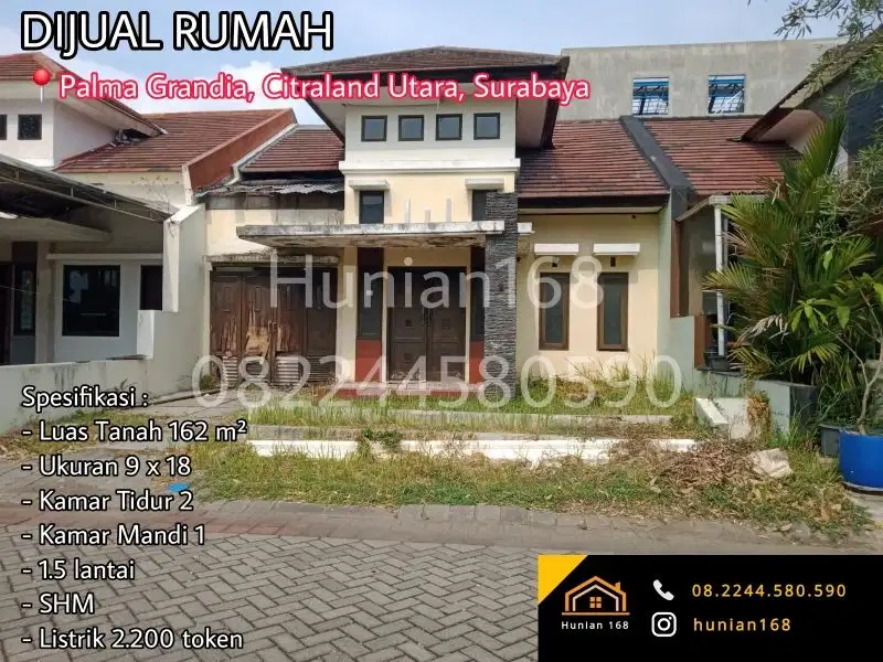 Rumah Bukit Palma Grandia Classica Citraland Utara Surabaya Barat