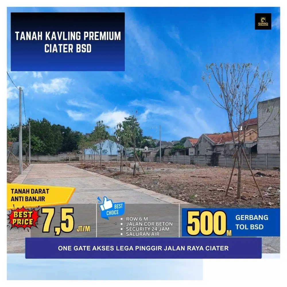 Jual tanah murah strategis nego di Serpong Tangerang selatan